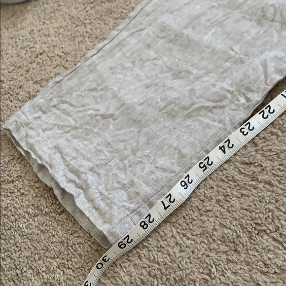 SOLD Jenni Kayne 100% Linen Trouser Pants M - Picture 7 of 7